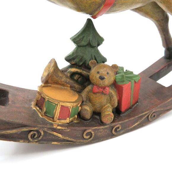 TII Collections Rocking Horse Christmas Figurine 7.5" Vintage Holiday Decor - Picture 4 of 10